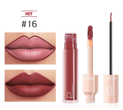 Pudaier Dual Lippenstift – Lipgloss & Flüssiger Lippenstift