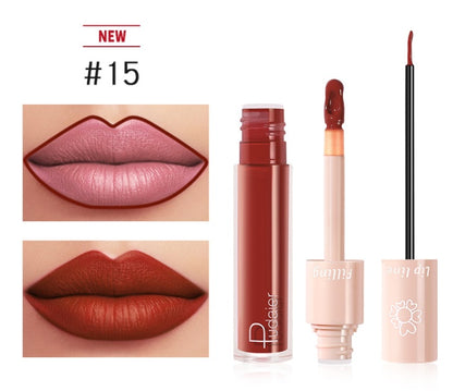 Pudaier Dual Lippenstift – Lipgloss & Flüssiger Lippenstift