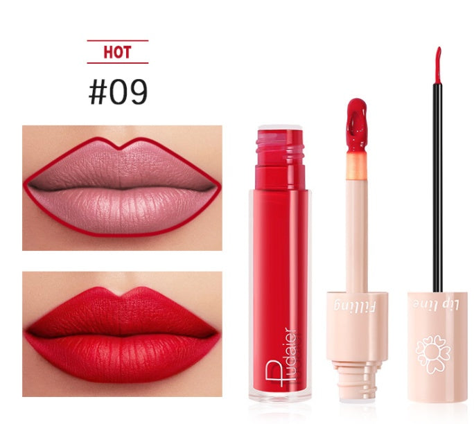 Pudaier Dual Lippenstift – Lipgloss & Flüssiger Lippenstift