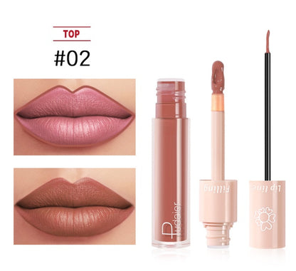 Pudaier Dual Lippenstift – Lipgloss & Flüssiger Lippenstift