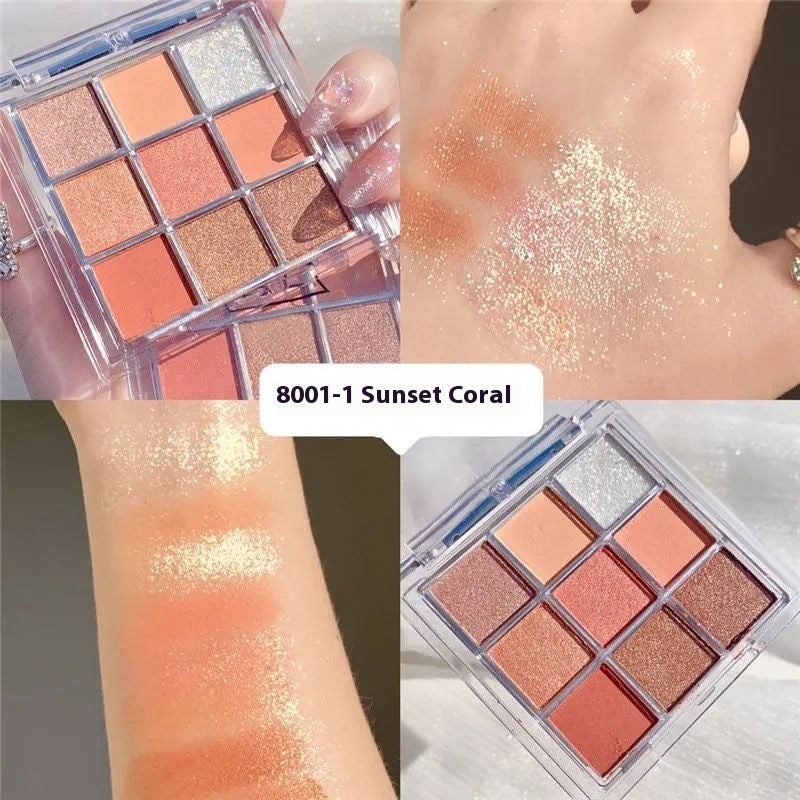 Fashion Persönlichkeit Acryl-Neunfarb-Lidschattenpalette