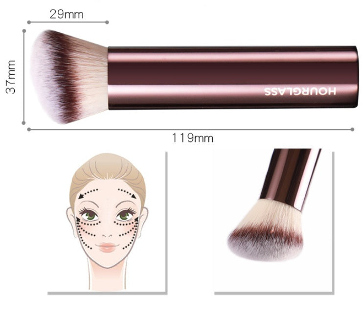 Schräger Flachkopf-Foundation-Pinsel – Make-up Beauty-Tool