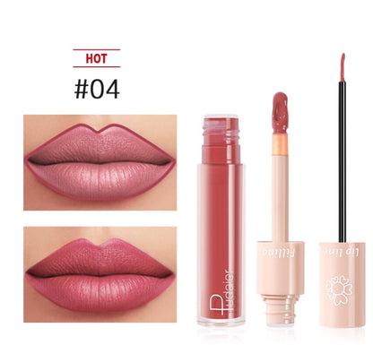 Pudaier Dual Lippenstift – Lipgloss & Flüssiger Lippenstift